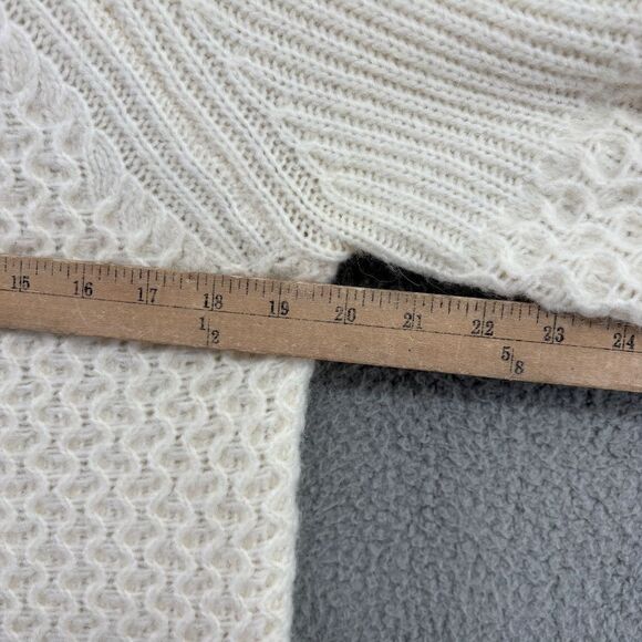 Anthropologie Bia Mock Neck Tunic Ivory Sweater Size Small Celeb Style - Picture 8 of 14